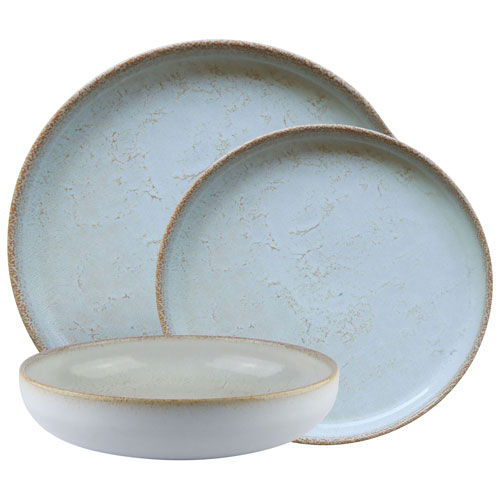 Mesa Ceramics Uno 12-Piece Stoneware Dinnerware Set - Alabaster