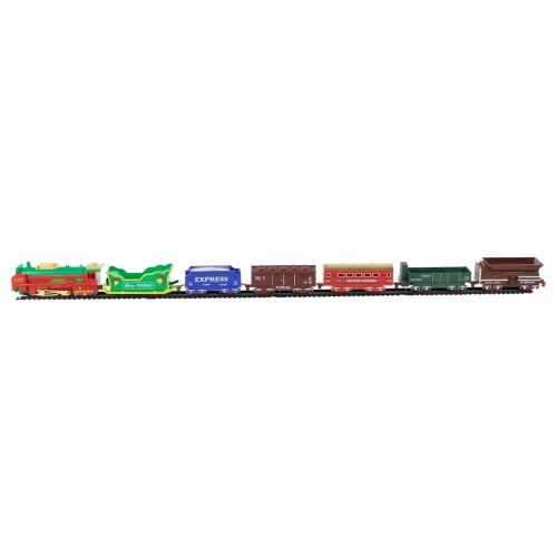 23 Pc Battery Operated Lighted and Animated Classic Christmas Train Set with Oval Track