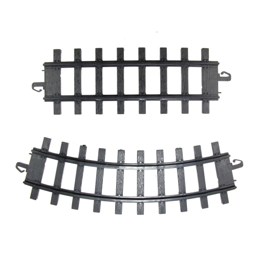 NORTHLIGHT  Club Pack Of 12 Replacement Train Set Track Pieces 10" In Black