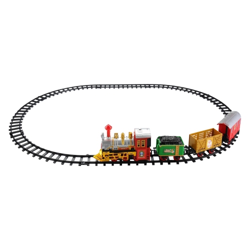 Ensemble de train Express de Noël animé et lumineux à piles de 12 pièces avec son