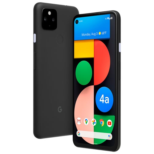 Refurbished (Excellent) - Google Pixel 4a with 5G 128GB - Just Black ...
