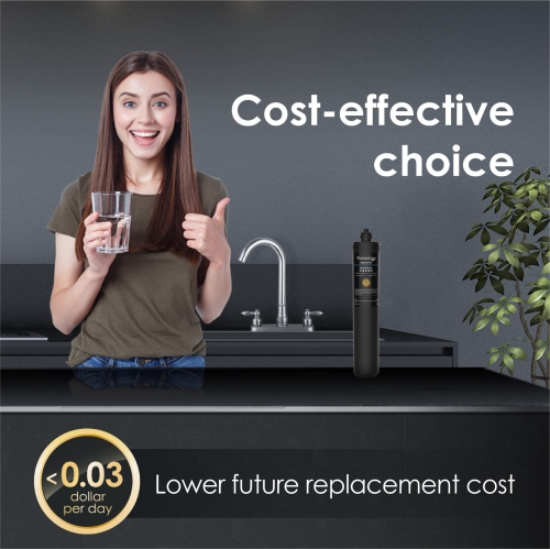 Waterdrop RF17 Replacement Filter Cartridge for 17UA/17UB Under Sink Water Filter, Reduces Lead, Chlorine, Bad Taste & Odor, NSF/ANSI 42 Certified,