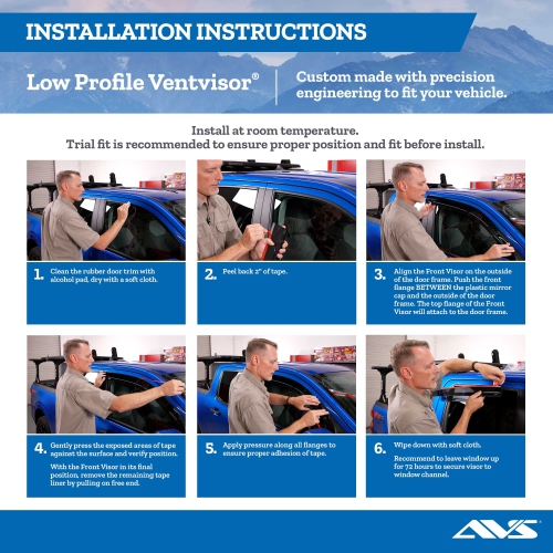 Auto Ventshade 194995 in-Channel Ventvisor - 4 Piece,Smoke