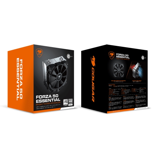 Cougar Forza 50 Essential Single High Performance Air Cooler NHP 120 Fan x1