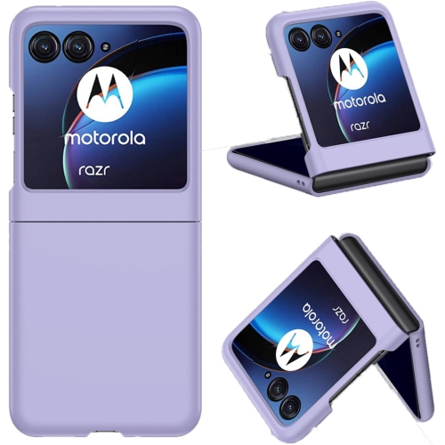 Étui rigide antichoc hybride mince pour Moto Razr+ plus/Razr 40 Ultra 2023 de Motorola, violet