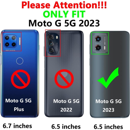 XCRS Slim Shockproof Crystal Acrylic Cover with Complete overall Protection, bumper and reinforced edges case for Motorola Moto G 5G 2023.