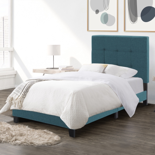 CorLiving Ellery Fabric Tufted Bed, Single