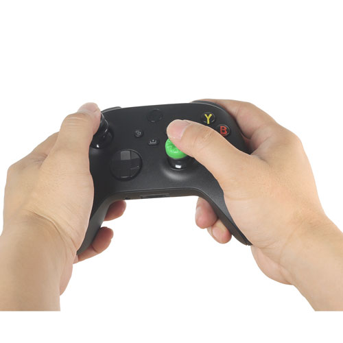 Capuchons antidérapants Precision d'Insignia pour Xbox One et Xbox Series X|S - Blanc/Vert/Noir