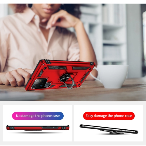 XCRS Dual-Layer Slim Design Armor Protection Cover, Built-in Magnetic Ring with Kickstand Case for Samsung Galaxy S22 Ultra(6.8 Inches)