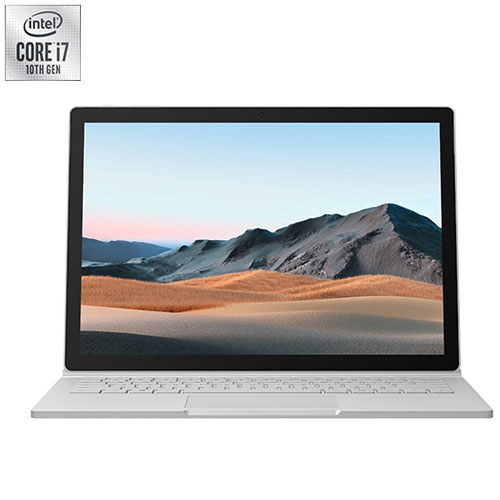 Portable 2-en-1 3 13,5 po Surface Book de Remis à neuf-Platine (Ci7-1065G7 d'Intel/SSD 256&nbsp;Go/RAM 16&nbsp;Go)-Ang