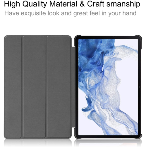 Pour Samsung Galaxy Tab S9 Case 2023 ＆Protecteur d’écran, coque rigide, léger, noir pour étui pour tablette Galaxy Tab S9