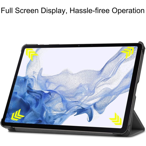 Pour Samsung Galaxy Tab S9 Case 2023 ＆Protecteur d’écran, coque rigide, léger, noir pour étui pour tablette Galaxy Tab S9