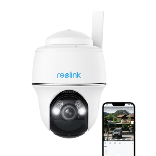 Reolink 2K Pan & Tilt 4G LTE Security Camera, Person/Vehicle Detection, Battery/Solar Powered, Two-Way Audio