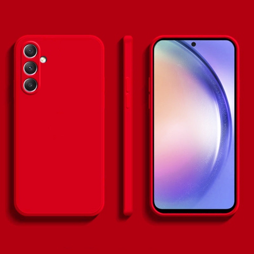Étui souple rouge mat de PANDACO pour Galaxy A54 de Samsung