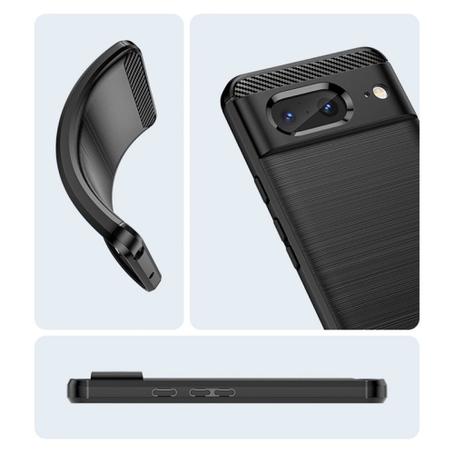 PANDACO Black Brushed Metal Case for Google Pixel 8