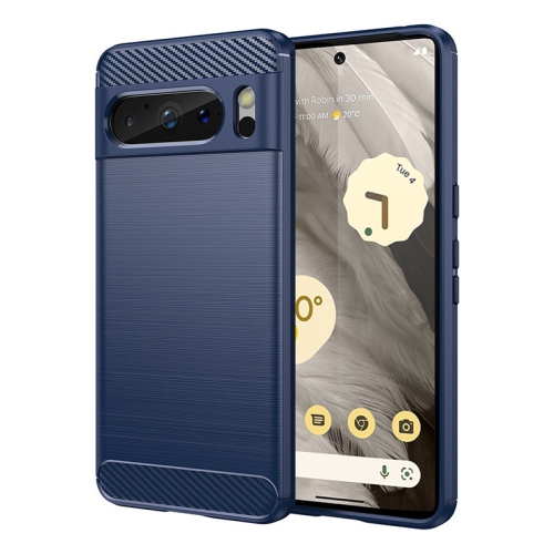 PANDACO Navy Brushed Metal Case for Google Pixel 8 Pro