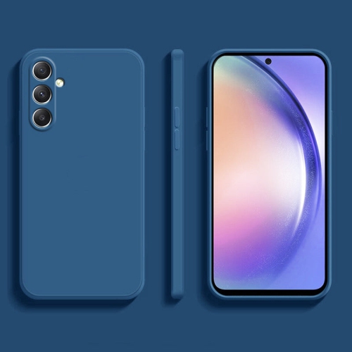 Étui souple bleu marine mat de PANDACO pour Galaxy A54 de Samsung