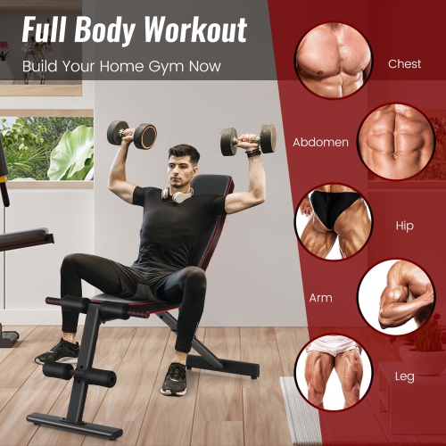 Banc de musculation réglable Superfit pour gym à domicile incliné Full Body Strength Training de Superfit