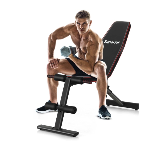 Banc de musculation réglable Superfit pour gym à domicile incliné Full Body Strength Training de Superfit