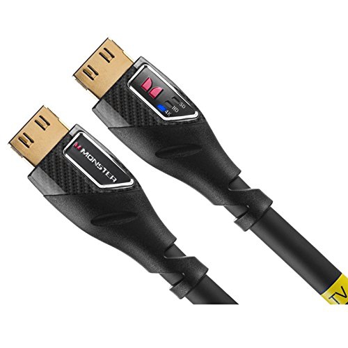 Câble HDMI haute vitesse UHD Black Platinum de Monster avec Ethernet et indicateurs de performance - 9&nbsp;pi.