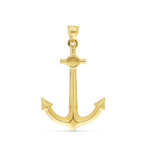 Pendentif en or jaune ancre de 10&nbsp;ct