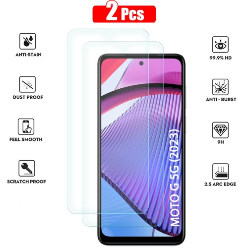 Image 1 of 5.. XCRS Tempered Glass, with Accurate Touch, Screen Protector for Motorola Moto G 5g 6.5 Inch [2-Pack]