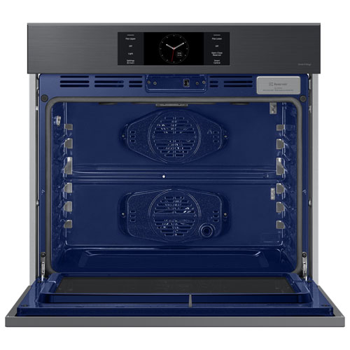 Four mural électrique à convection véritable de 30 po 5,1 pi³ de Samsung - Inox noir