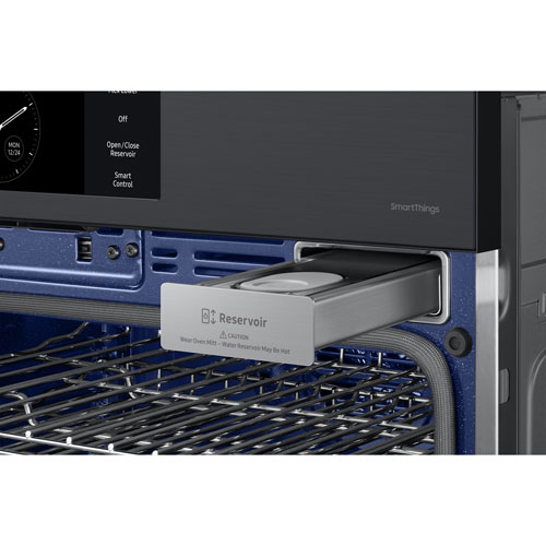 Four mural électrique à convection véritable de 30 po 5,1 pi³ de Samsung - Inox noir