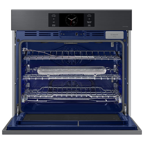 Four mural électrique à convection véritable de 30 po 5,1 pi³ de Samsung - Inox noir