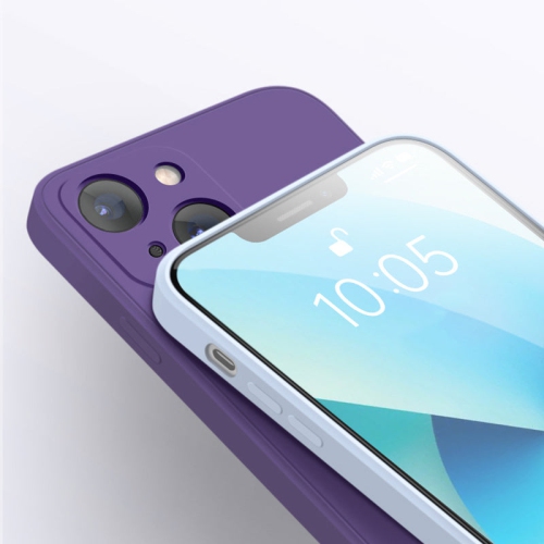 PANDACO Soft Shell Matte Violet Case for iPhone 13 Mini