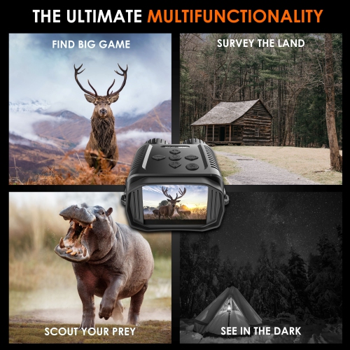 Rexing B1 Mini 1080p Night Vision Mini Digital Binoculars - Black