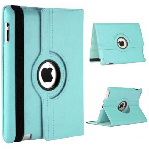 GENER  [Rotating] Case for Ipad 10.9 Inch (10Th Gen 2022), 360 Degree Stand [Auto Sleep/wake] Folio Leather Smart Cover - In Light Blue