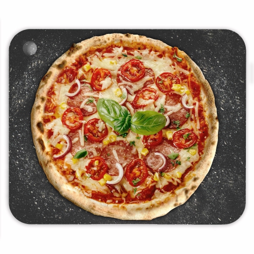 Chef Pomodoro Pizza Steel pour le four, 16 x 13,5 x 0,25&nbsp;cm d'épaisseur, acier de cuisson pour le four, Pierre à pizza en acier de cuisson pour