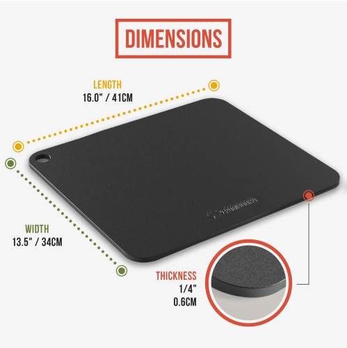 Chef Pomodoro Pizza Steel for Oven, 16 x 13.5 x 0.25 Thick, Baking Steel for Oven, Baking Steel Pizza Stone for Grill and Oven, Original Baking Steel