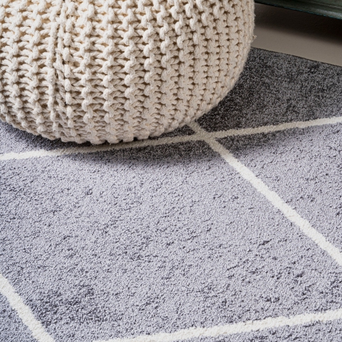 Cole Minimalist Diamond Trellis Area Rug