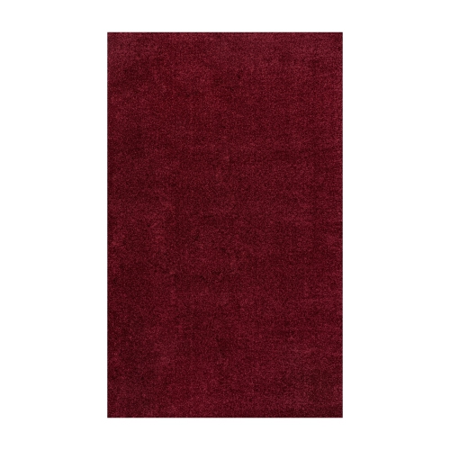 JONATHAN Y  Haze Solid Low Pile Area Rug Dark In Red
