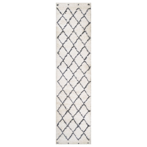 JONATHAN Y  Cami Moroccan Style Diamond Shag Area Rug