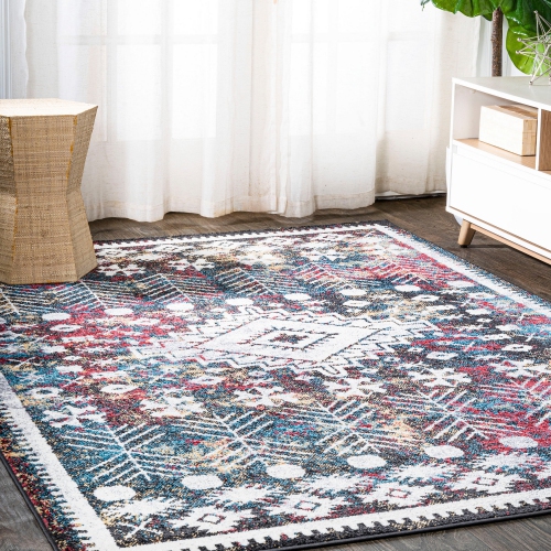 Dhiya Distressed Kilim Area Rug