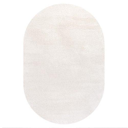 JONATHAN Y  Haze Solid Low Pile Area Rug Cream