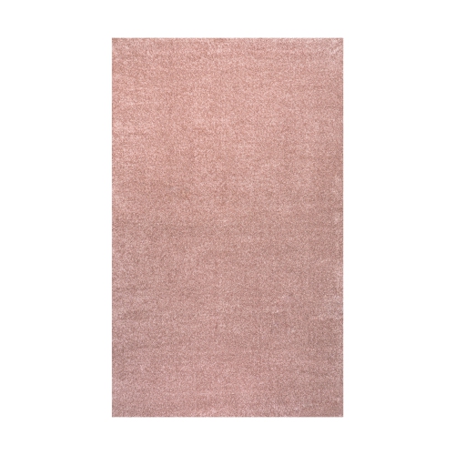 JONATHAN Y  Haze Solid Low Pile Area Rug In Pink