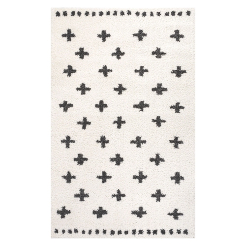 Cristo Berber Geometric Shag Area Rug