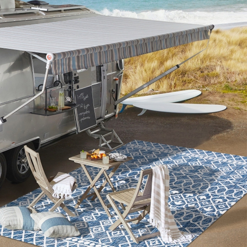 Kafel Tribal Bohemian Indoor/Outdoor Area Rug