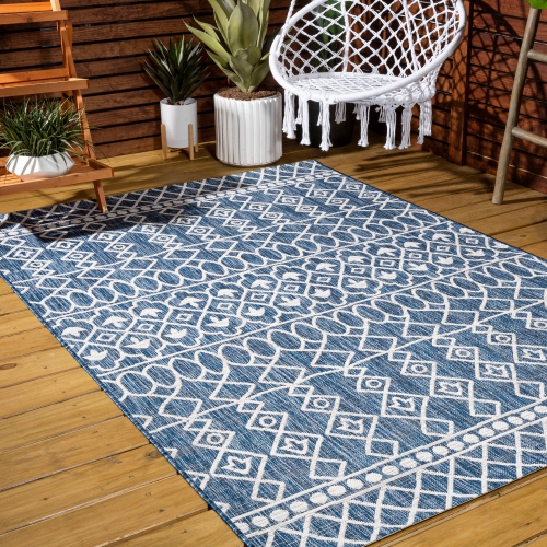 Kafel Tribal Bohemian Indoor/Outdoor Area Rug