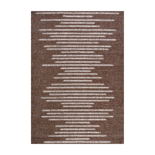 Zolak Berber Stripe Geometric Indoor/Outdoor Area Rug