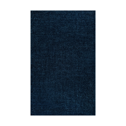JONATHAN Y  Haze Solid Low Pile Area Rug In Navy