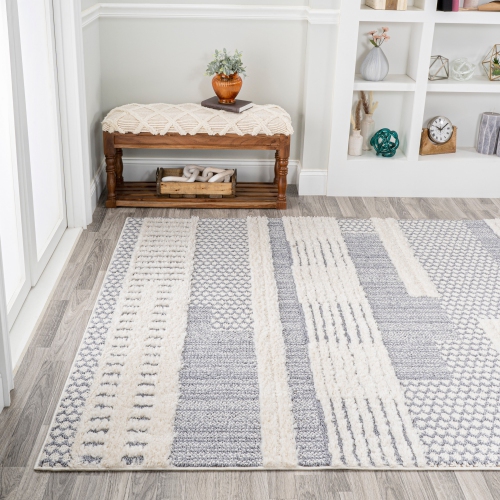 Kerstin Geometric High-Low Area Rug