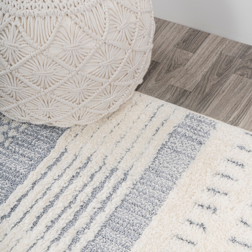 Kerstin Geometric High-Low Area Rug