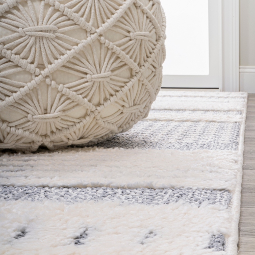 Kerstin Geometric High-Low Area Rug