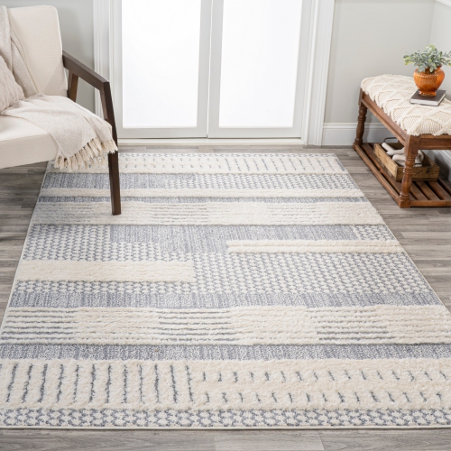 Kerstin Geometric High-Low Area Rug