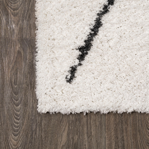 Catala Moroccan Diamond Shag Area Rug